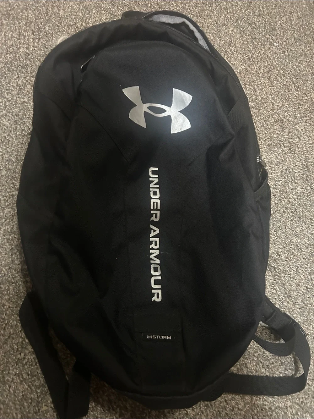 Under Armour Black Backpack with Silver Logo - Men's